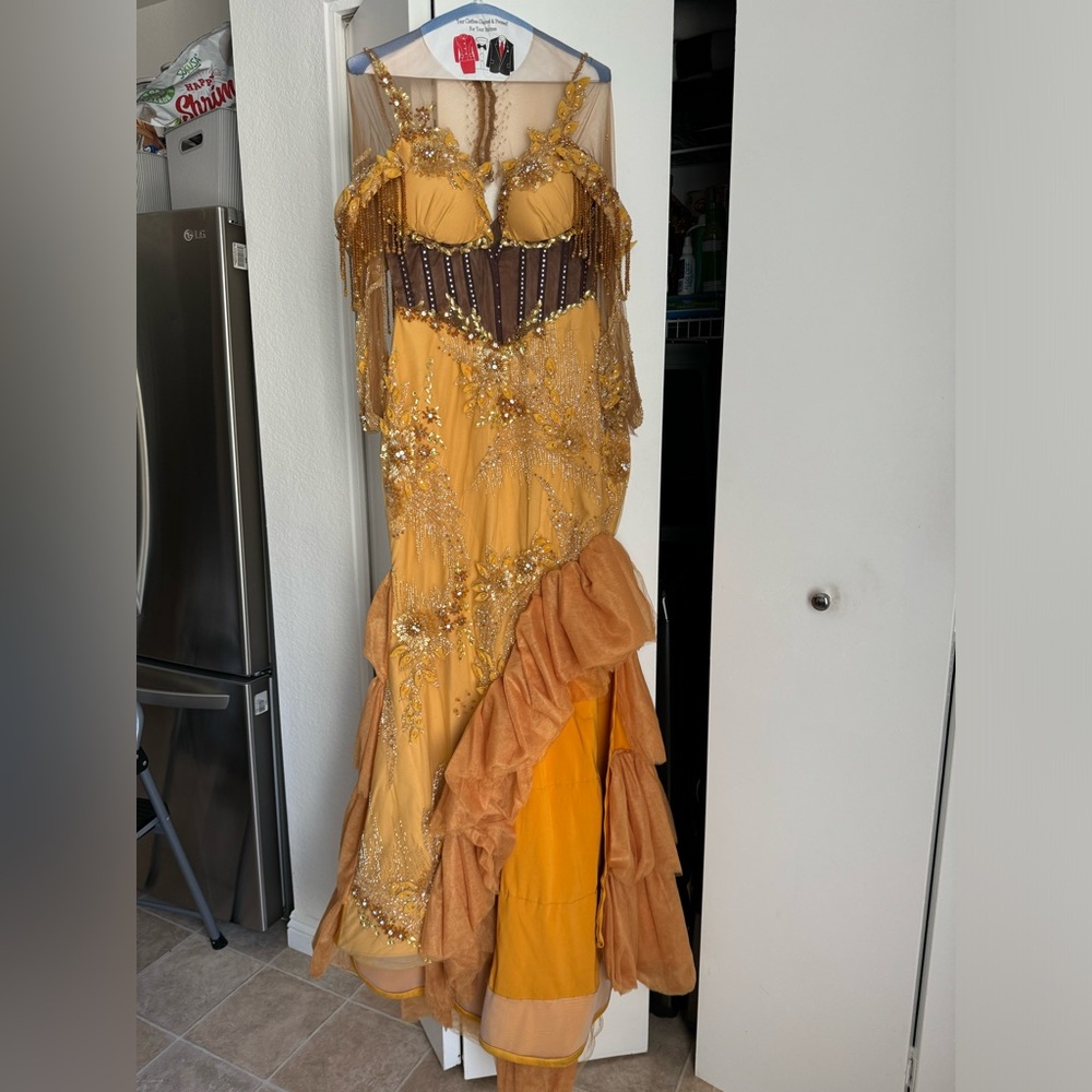 Custom Made Fully Beaded Dress. Great for Weddings, Prom, Birthdays, Events.
